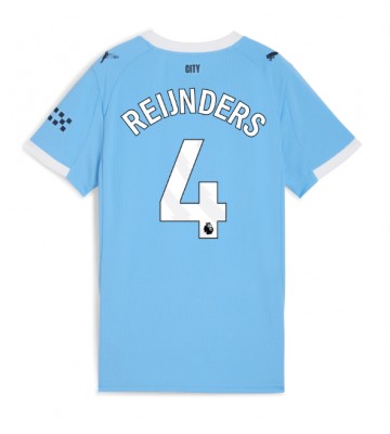 Manchester City Tijjani Reijnders #4 Hemmatröja Kvinnor 2025-26 Kortärmad Manchester City Tijjani Reijnders #4 Hemmatröja Kvinnor 2025-26 Kortärmad